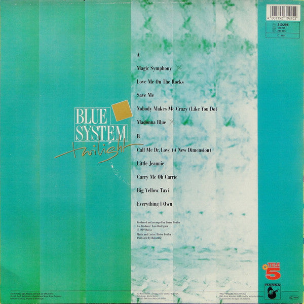 Blue System -Twilight