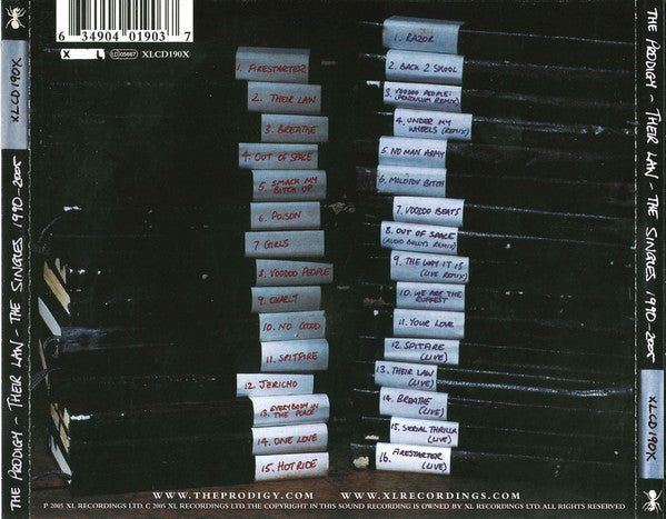 The Prodigy -Their Law - The Singles 1990-2005
