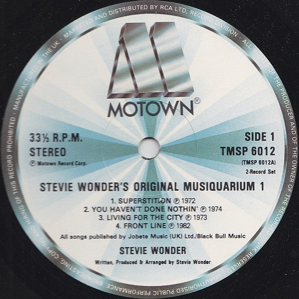 Stevie Wonder -Stevie Wonder's Original Musiquarium I