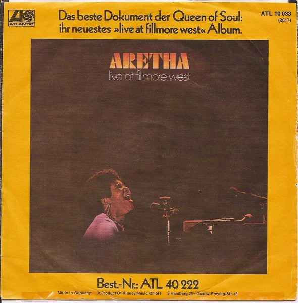 Aretha Franklin -Spanish Harlem / Lean On Me
