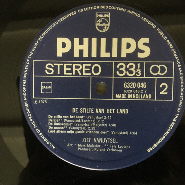 Zjef Vanuytsel -De Stilte Van Het Land