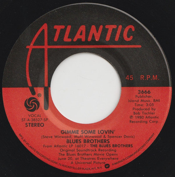 The Blues Brothers -Gimme Some Lovin' b/w She Caught The Katy