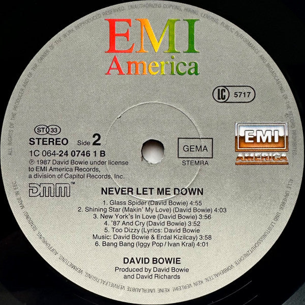 David Bowie -Never Let Me Down