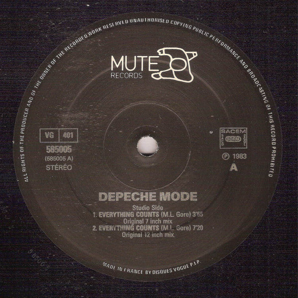 Depeche Mode - Everything Counts And Live Tracks