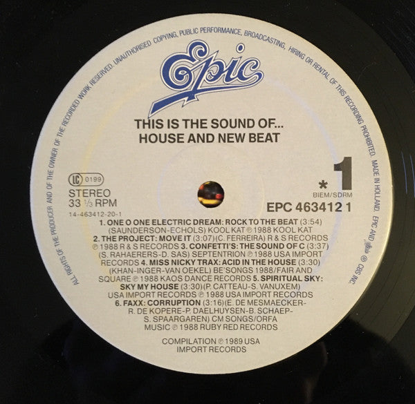 Various -This Is The Sound Of House & New Beat