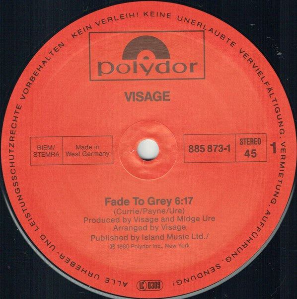 Visage -Fade To Grey