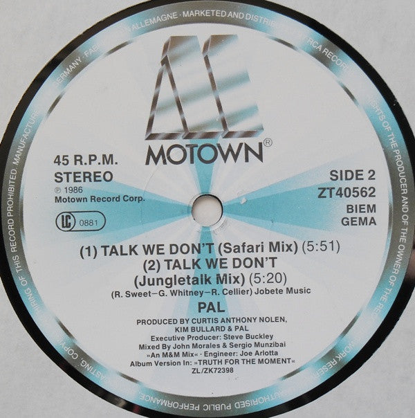 Pal (2) -Talk We Don't