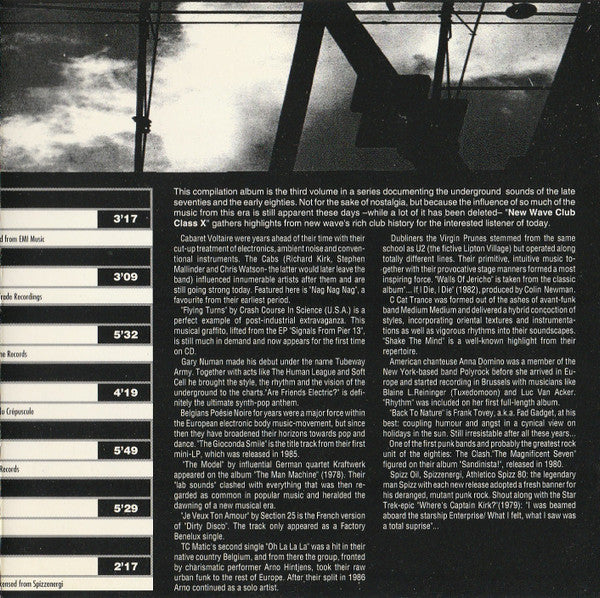 Various -New Wave Club Class•X 3