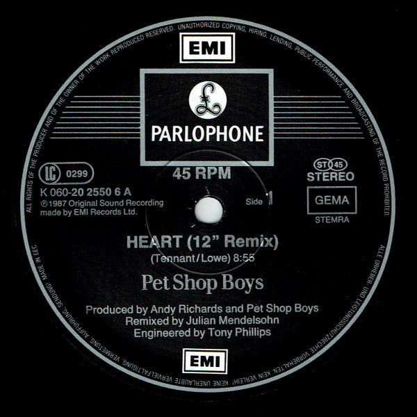 Pet Shop Boys -Heart (Remix)