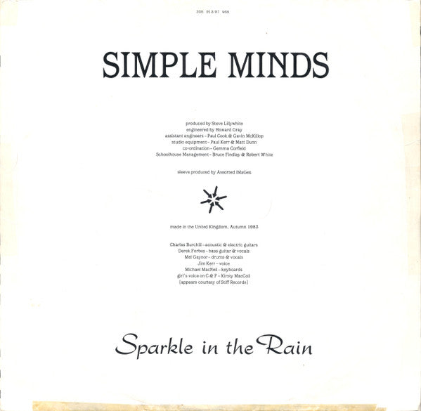 Simple Minds -Sparkle In The Rain