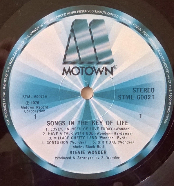 Stevie Wonder -Songs In The Key Of Life