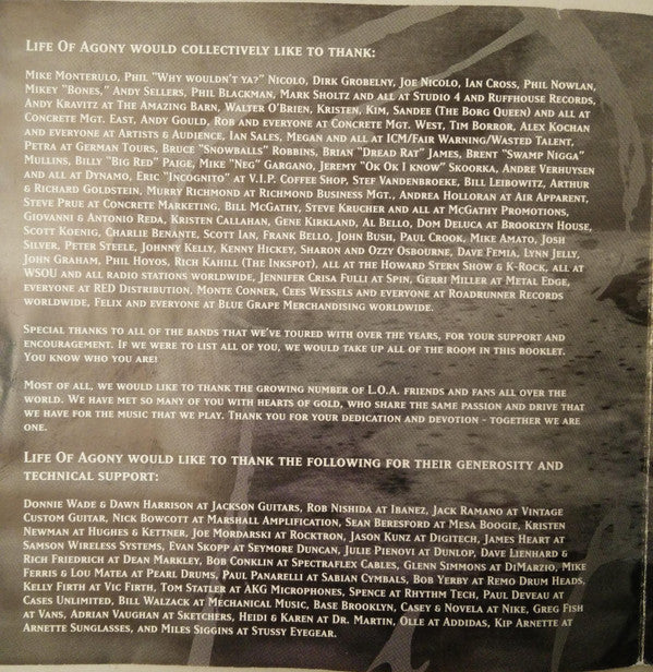 Life Of Agony - Soul Searching Sun