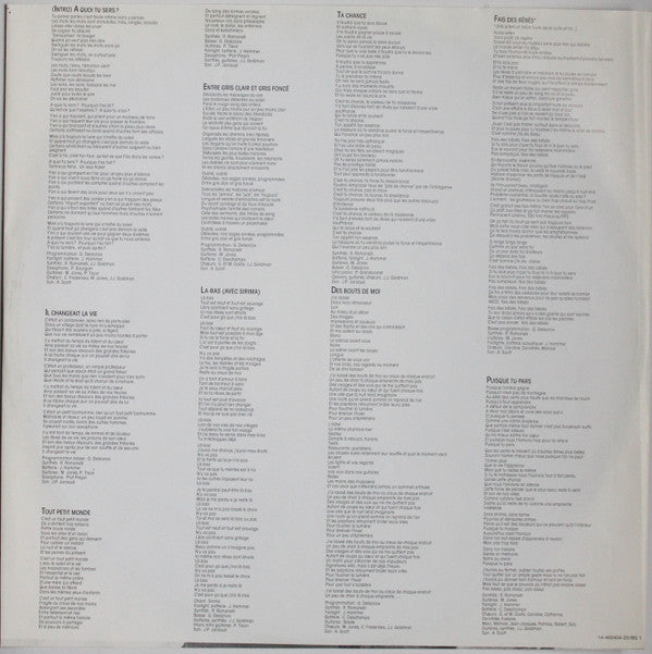 Jean-Jacques Goldman - Entre Gris Clair Et Gris Foncé