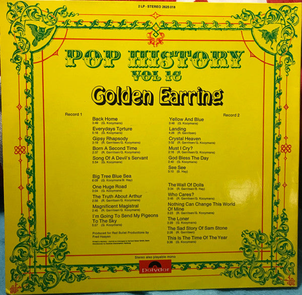 Golden Earring -Pop History Vol. 16