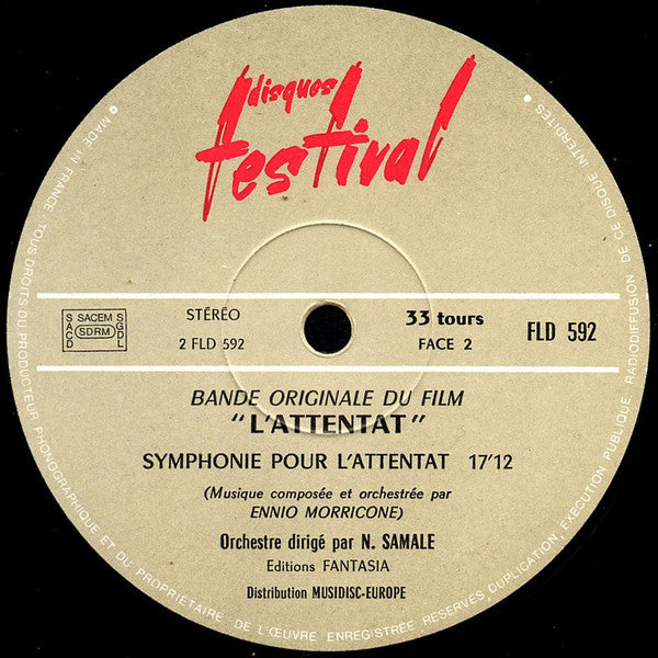 Ennio Morricone -L'Attentat (Bande Originale Du Film)