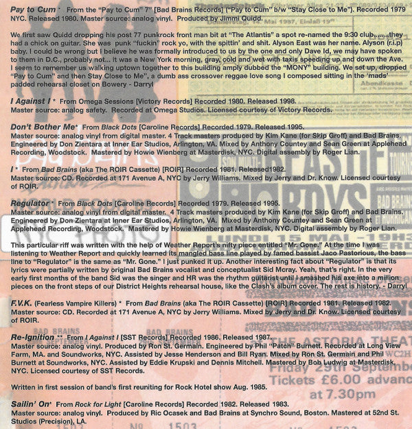 Bad Brains - Banned In D.C.: Bad Brains Greatest Riffs