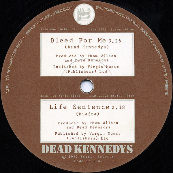 Dead Kennedys -Bleed For Me