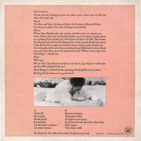 The Chameleons -Script Of The Bridge