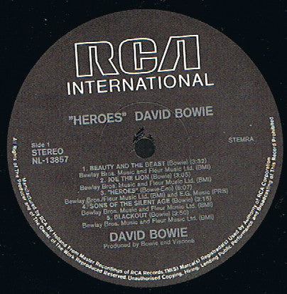 David Bowie -"Heroes"