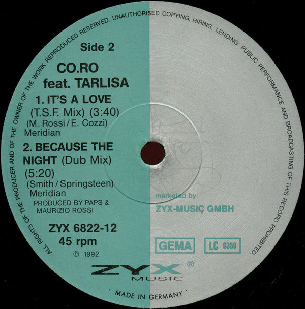 CO.RO* Feat. Tarlisa* -Because The Night