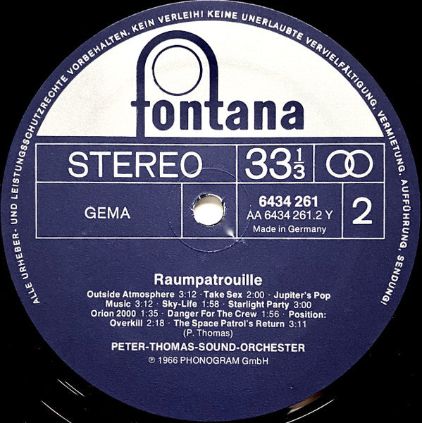 Peter-Thomas-Sound-Orchester (New Astronautic Sound)* -Raumpatrouille (Die Phantastischen Abenteuer Des Raumschiffes ORION)