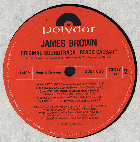 James Brown -Black Caesar (Original Soundtrack)