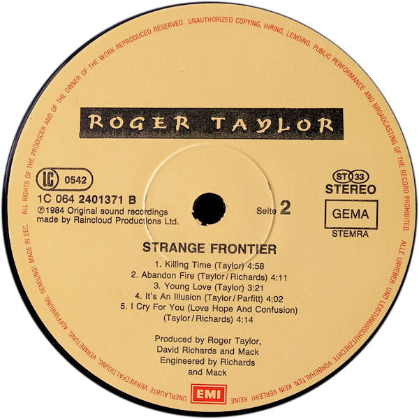 Roger Taylor -Strange Frontier
