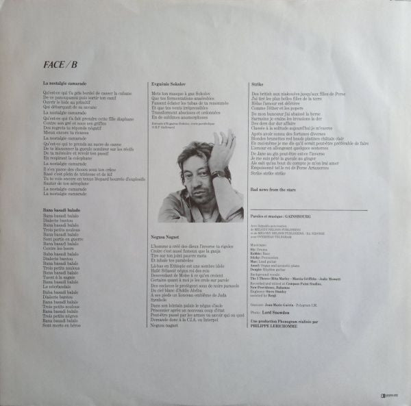 Gainsbourg* -Mauvaises Nouvelles Des Étoiles