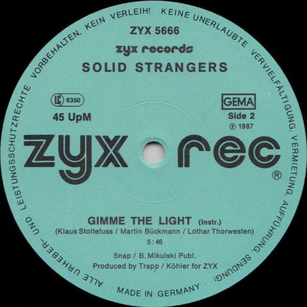 Solid Strangers -Gimme The Light