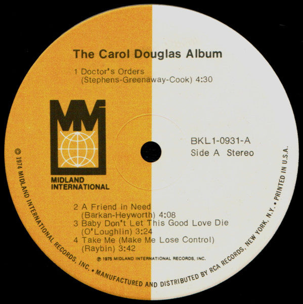 Carol Douglas -The Carol Douglas Album