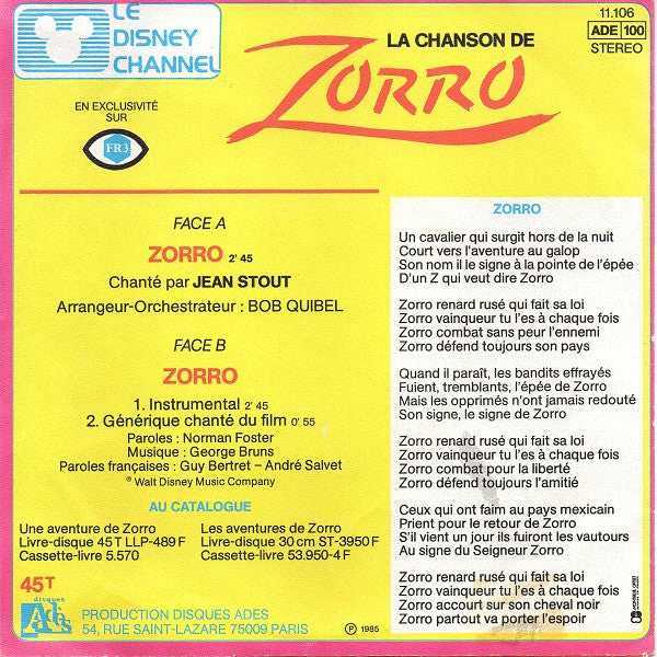 Jean Stout -Zorro