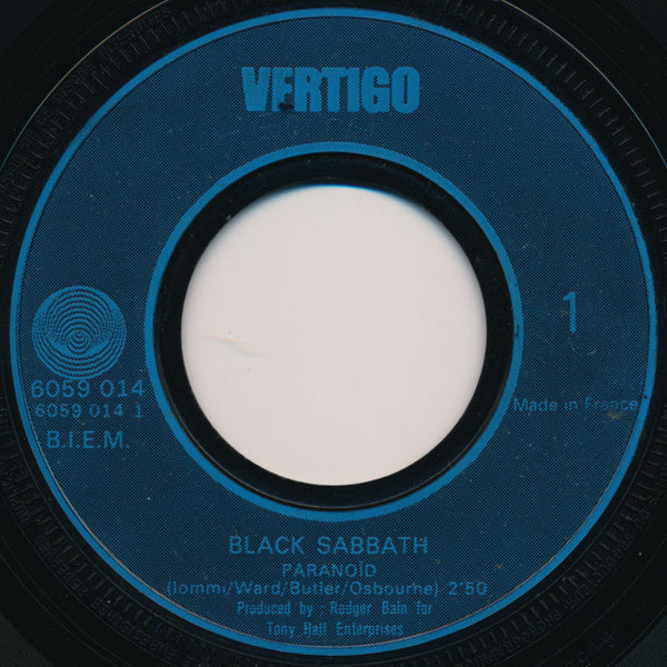Black Sabbath -Paranoïd / Rat Salad