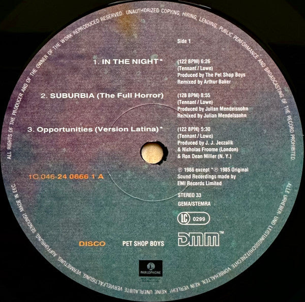 Pet Shop Boys -Disco