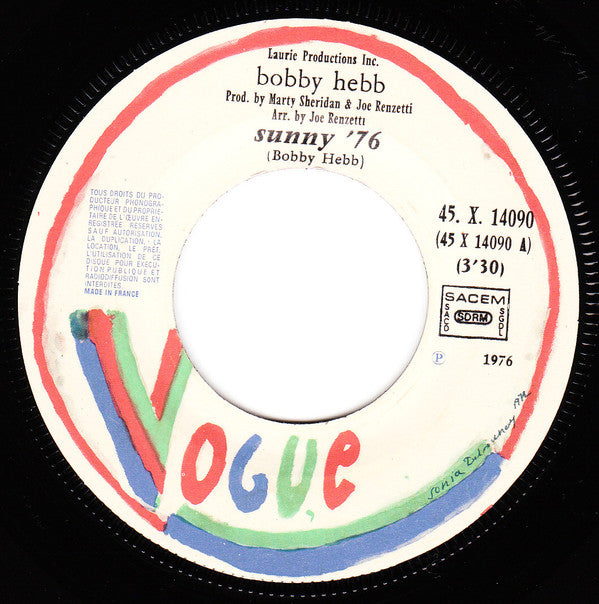 Bobby Hebb -Sunny '76 / Proud Soul Heritage