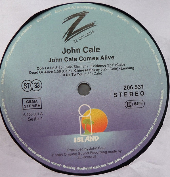 John Cale -John Cale Comes Alive