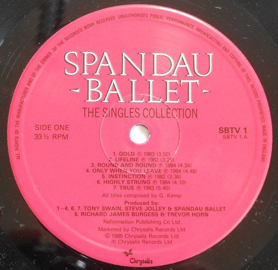 Spandau Ballet -The Singles Collection
