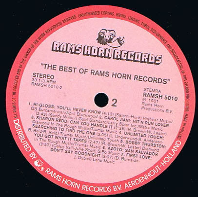 Various -The Best Of Rams Horn Records