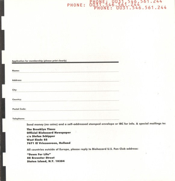 Biohazard - Mata Leão