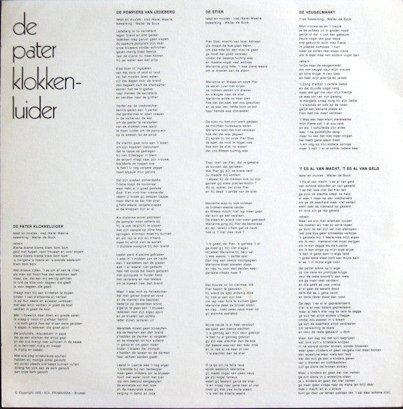 Walter De Buck -'k Zou Zo Gere Wille Leve