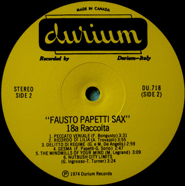 Fausto Papetti -18a Raccolta