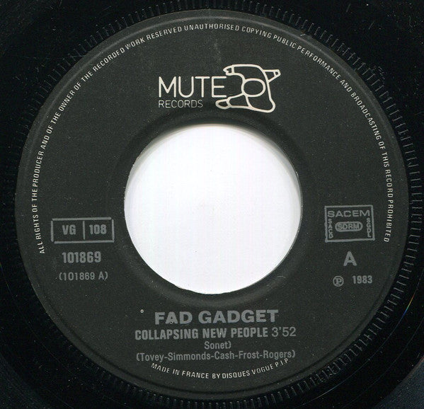 Fad Gadget -Collapsing New People