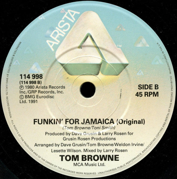 Tom Browne -Funkin' For Jamaica (1991 Remix)