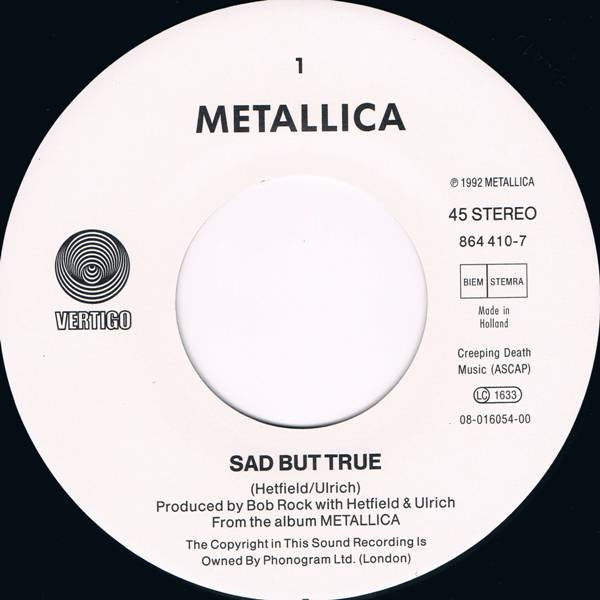 Metallica -Sad But True