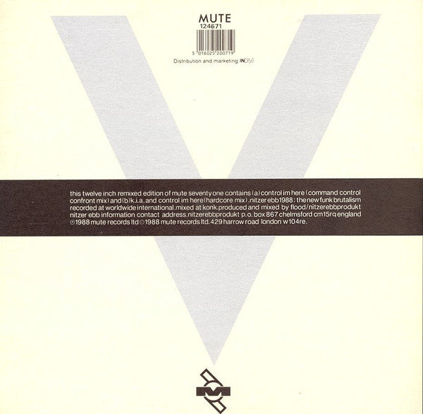 Nitzer Ebb -Control Im Here Edition Number One (Command Control Confront)