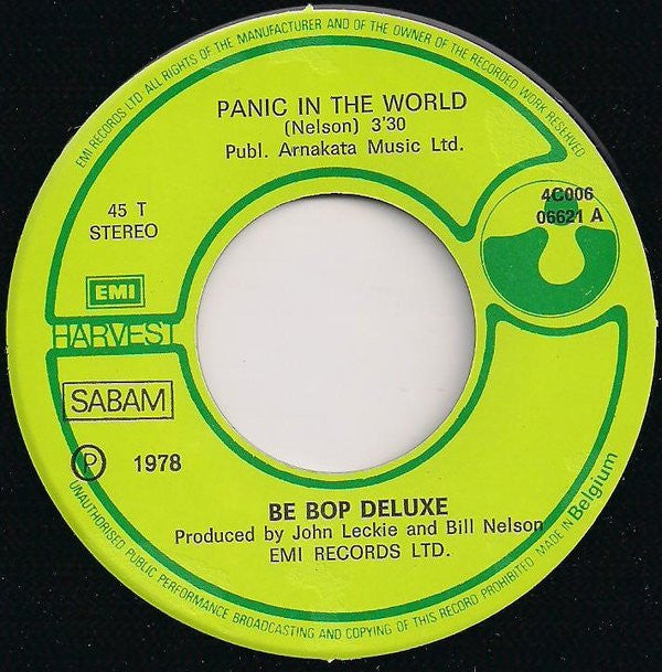 Be-Bop Deluxe* -Panic In The World