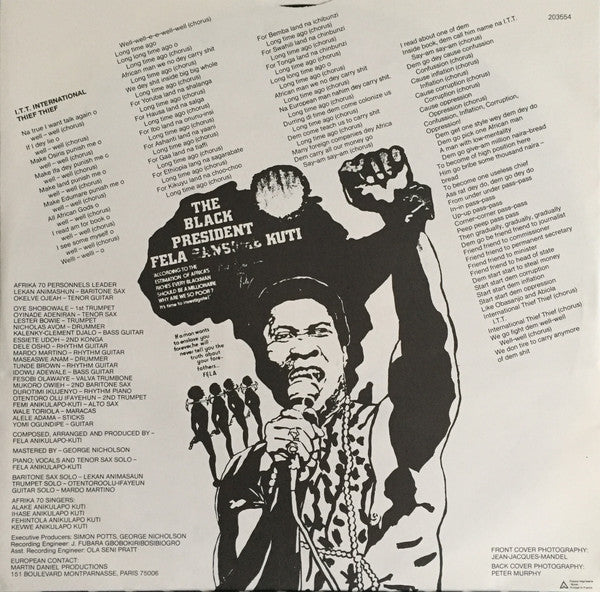 Fela Anikulapo Kuti* -Black President