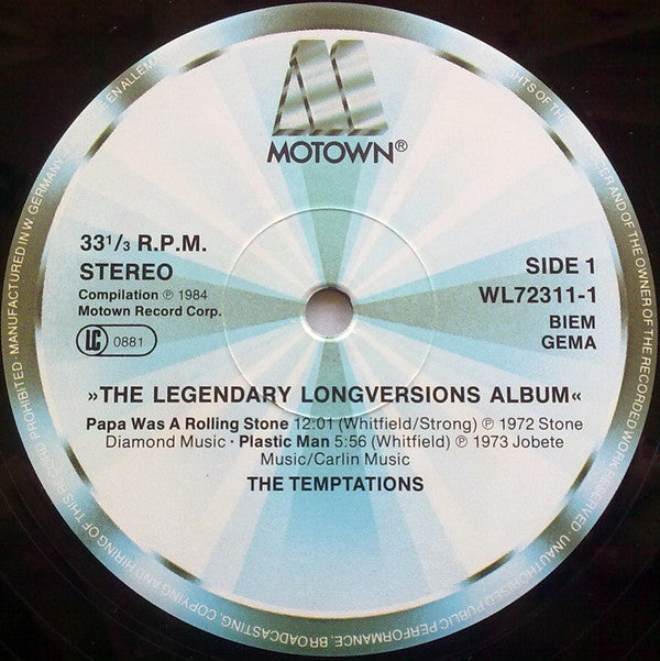The Temptations / Rare Earth -The Legendary Long Versions Album