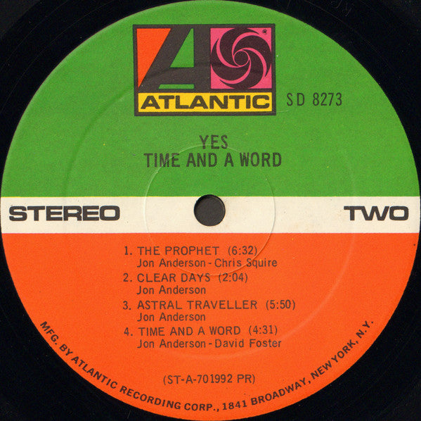 Yes -Time And A Word