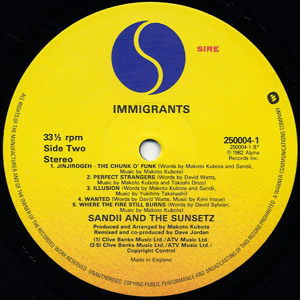 Sandii & The Sunsetz -Immigrants