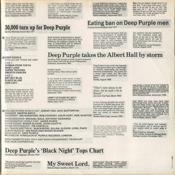 Deep Purple -Who Do We Think We Are